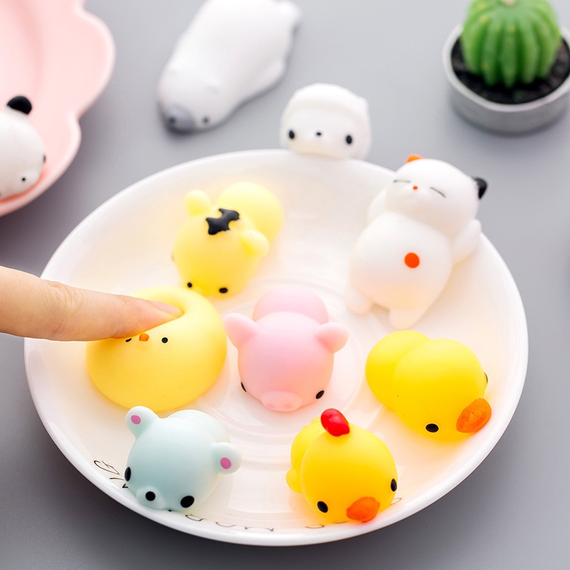 Combo 2 Thú mochi xả stress - Đồ chơi thú mochi squishy
