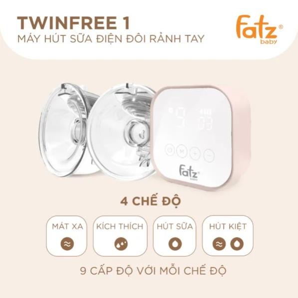 Máy hút sữa điện đôi rảnh tay Fatzbaby, Twinfree 1 – FB1301TG