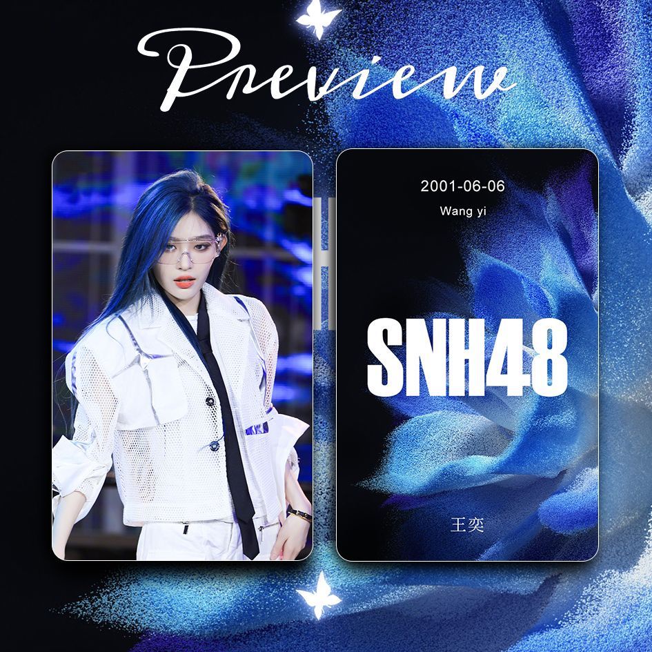 Wang yi snh48 youth girl group merchandise Gói Quà Thẻ Nhỏ Tự Làm Thủ Công Lưu Niệm lf9.26