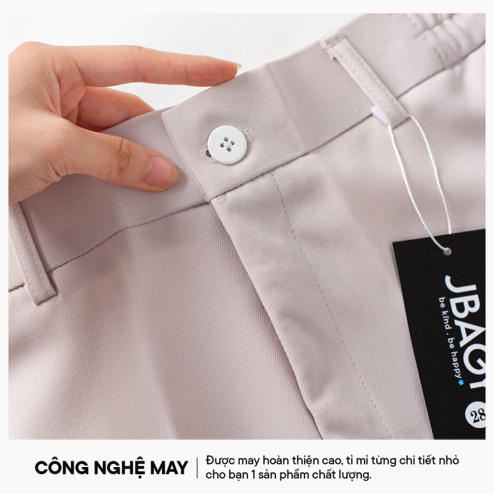 Quần âu baggy nam dáng rộng cạp chun hai hông co giãn Biden thương hiệu JBAGY - JA0102