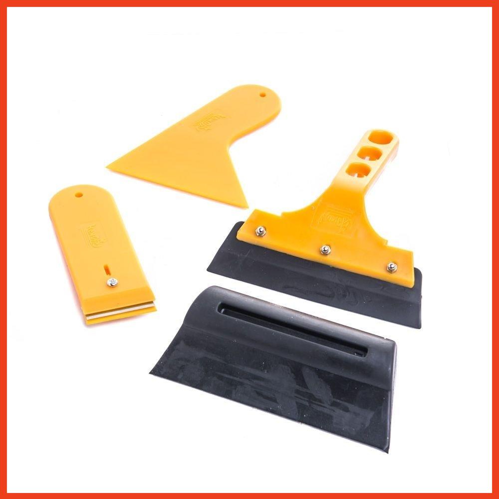 Bộ Dụng Cụ Dán Phim Cách Nhiệt, Dán Decal Ô Tô 7 Món - Bộ Dụng Cụ Cạo, Tháo Decal, Phim Cách Nhiệt Xe Hơi