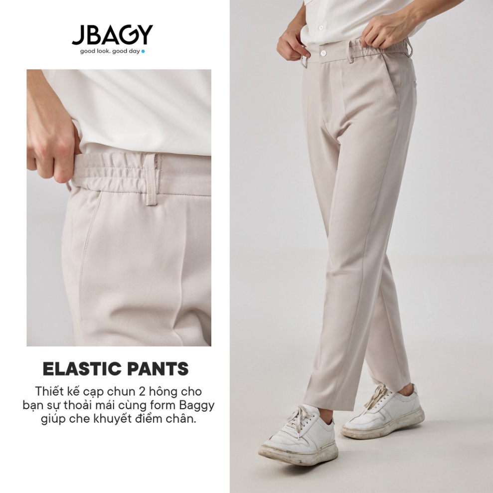 Quần âu baggy nam dáng rộng cạp chun hai hông co giãn Biden thương hiệu JBAGY - JA0102