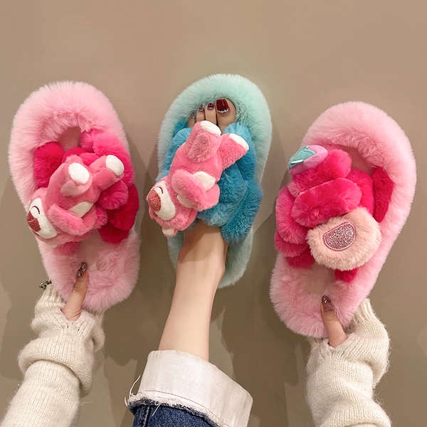 Dép Bông cotton Thoải Mái Thời Trang Thu Đông Mới Cho Nữ