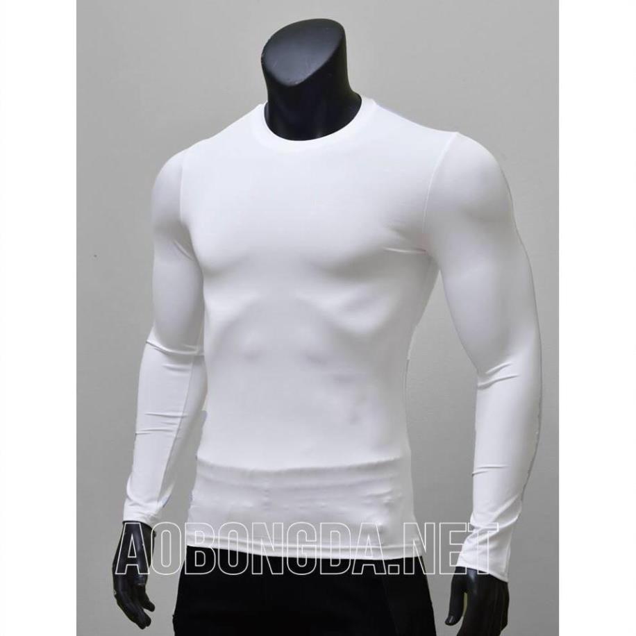 Áo Giữ Nhiệt Đá Bóng Cao Cấp, Áo Body Thể Thao Nam Chất Liệu Vải Thun Co Giãn 4 Chiều A