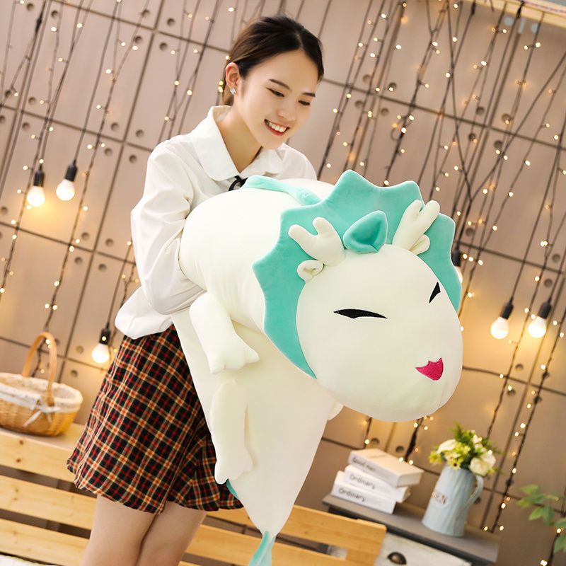Gối Ôm Hình Con Rồng Trắng Dễ Thương