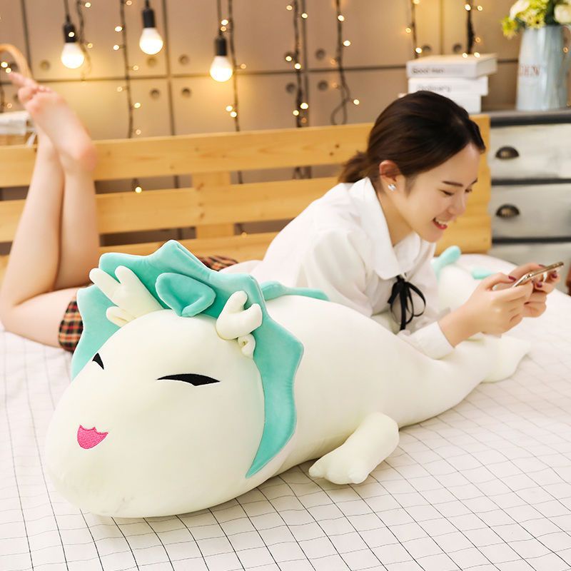 Gối Ôm Hình Con Rồng Trắng Dễ Thương