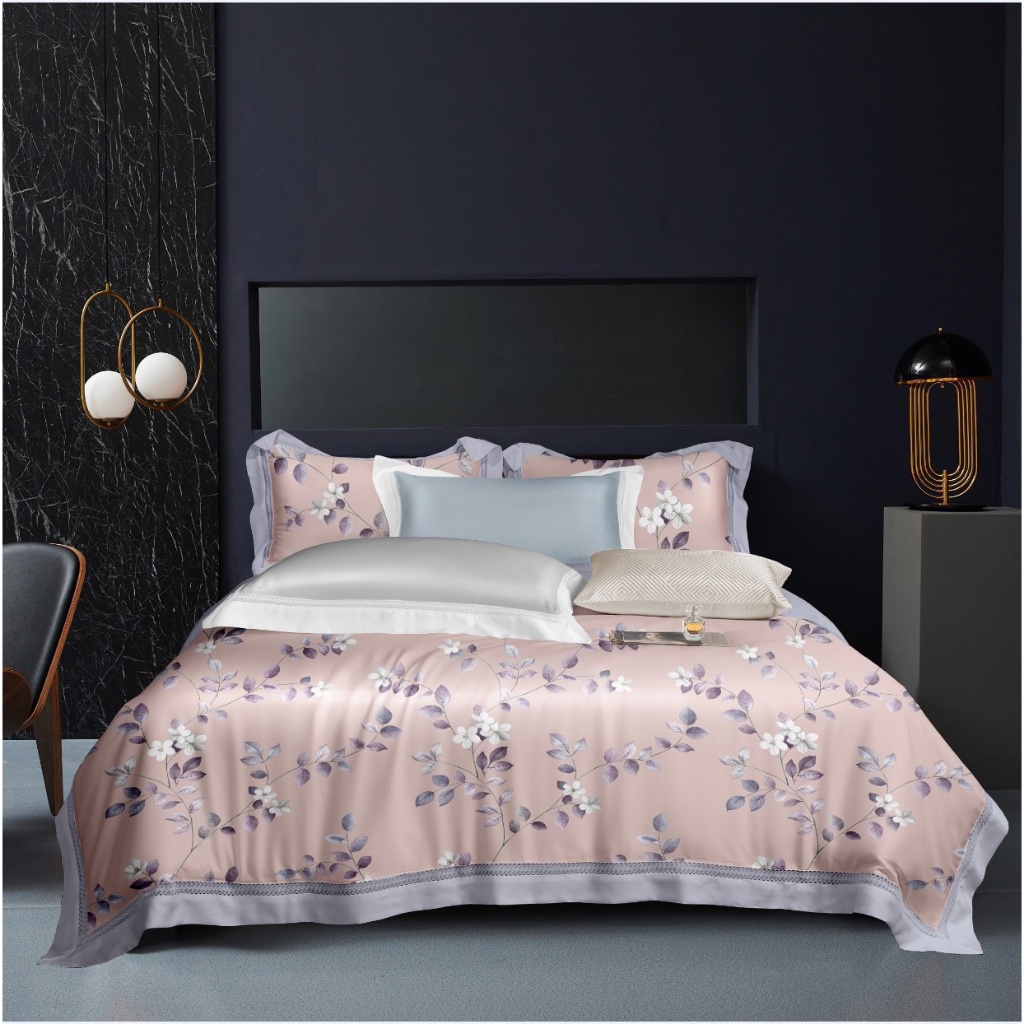 🧨SĂN SALE🧨 Trọn Bộ Chăn Ga Lụa Tencel Than Hoạt Tính Cao Cấp, Ga Gối Chăn Chần Bông Thoáng Mát Mềm Mịn Đắp 2 Mùa_Giá Sỉ