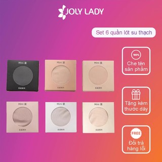 Set 6 quần lót su thạch JOLY LADY tàng hình không lộ viền mềm mịn mỏng mát - Q042