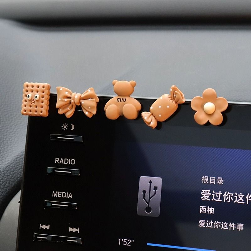 Màn Hình Họa Tiết Hoạt Hình Dễ Thương Trang Trí Nội Thất Xe Hơi