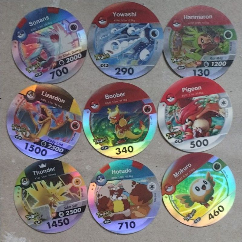 Thẻ Pokemon Toonies