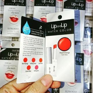 Son lip on lip water color màu cam đào