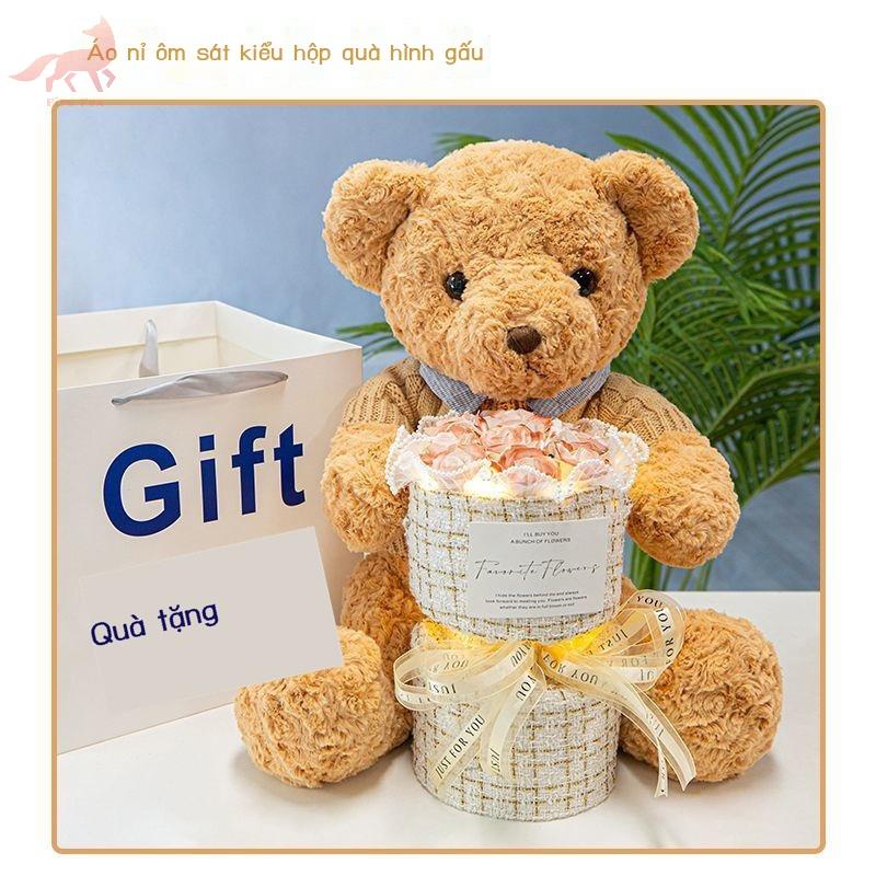 Bó hoa hồng xà phòng vĩnh cửu Bear Doll
