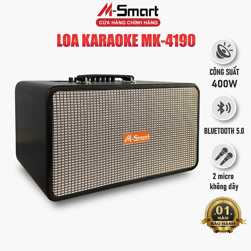 Loa karaoke xách tay M-Smart MK-4190  - Hàng Chính Hãng, Bảo Hành 12 Tháng và Đổi Mới Trong 07 Ngày Nếu Lỗi
