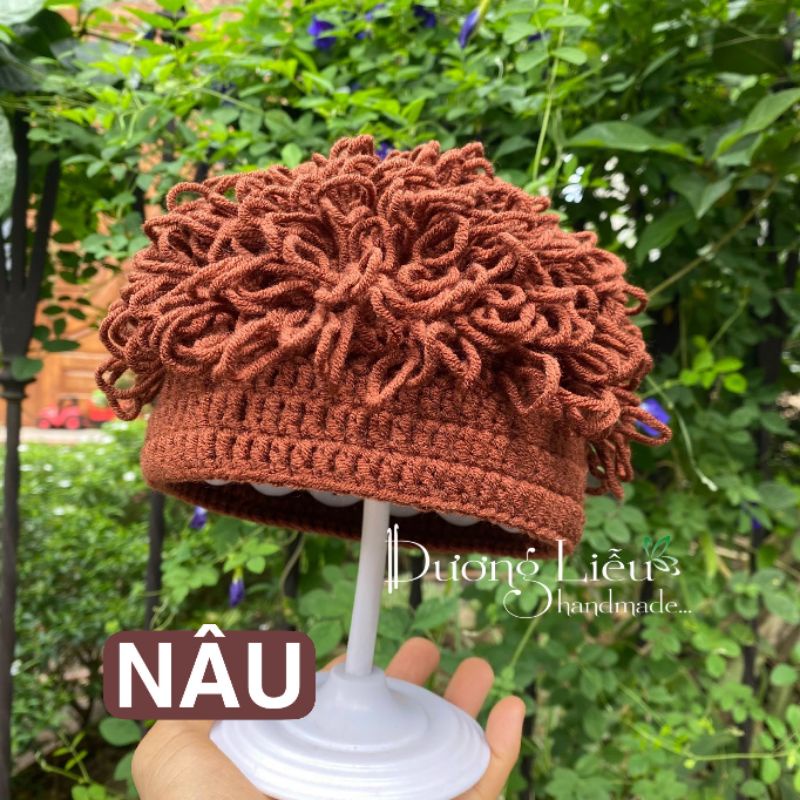 Mũ Len Cho Bé Có Tóc Xoăn Phong Cách Đáng Yêu