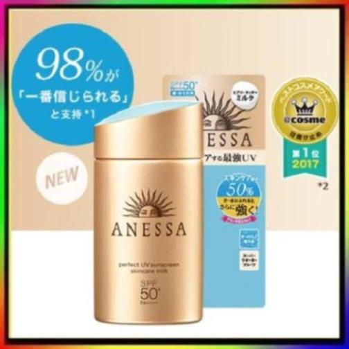 Kem chống nắng Anessa Perfect UV Sunscreen Skincare Milk 60ml nhật bản mẫu mới
