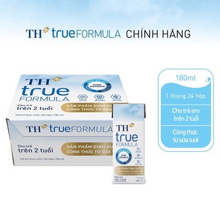 Thùng 24 hộp sản phẩm dinh dưỡng công thức sữa tươi TH True Formula 180ml