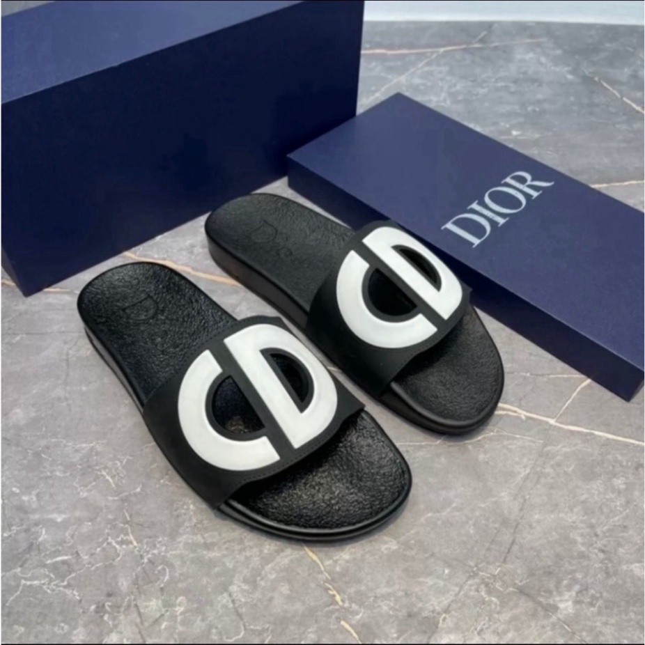 HOT-HOT Dép Nam Quai ngang DlOR họa tiết CD cực kỳ hót hàng víp