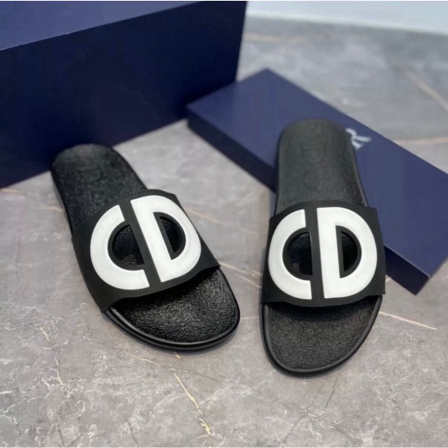 HOT-HOT Dép Nam Quai ngang DlOR họa tiết CD cực kỳ hót hàng víp