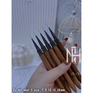 Cọ nét nhật, Cọ râu cán gỗ , Cọ vẽ nét, cọ vẽ hoạt hình, cọ lông chồn , phụ kiện nail chính hãng