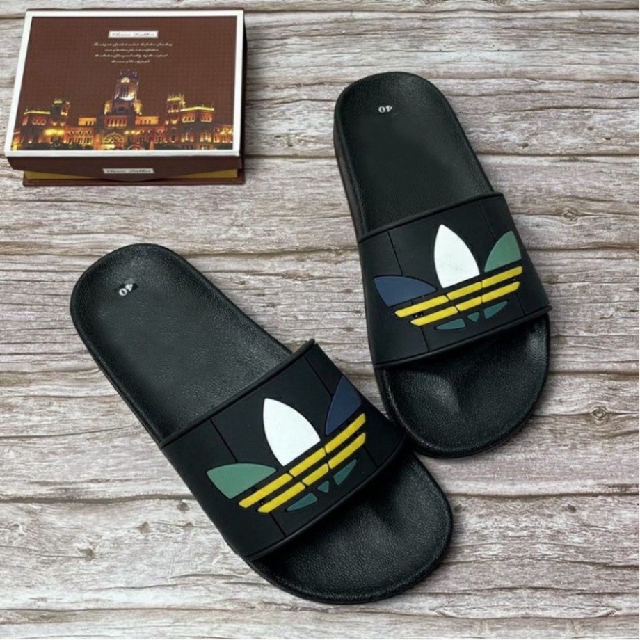 Dép nam quai ngang mẫu mới 3 sọc ngang adldas siêu bền đẹp