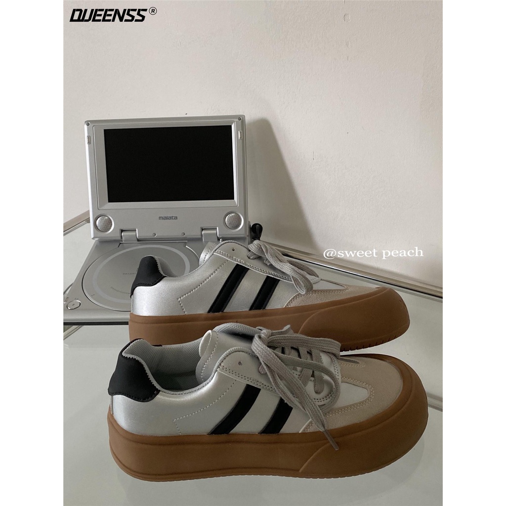 Giày Thể Thao Đế Dày Thời Trang Mùa Thu 2023 Phong Cách retro Mỹ Cho Nữ