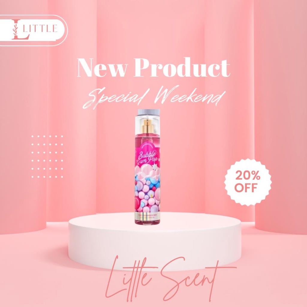Xịt Thơm Bath & Body Works BUBBLE GUM POP