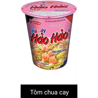 Hoả tốc 1 ly mì ăn liền hảo hảo tôm chua cay. love