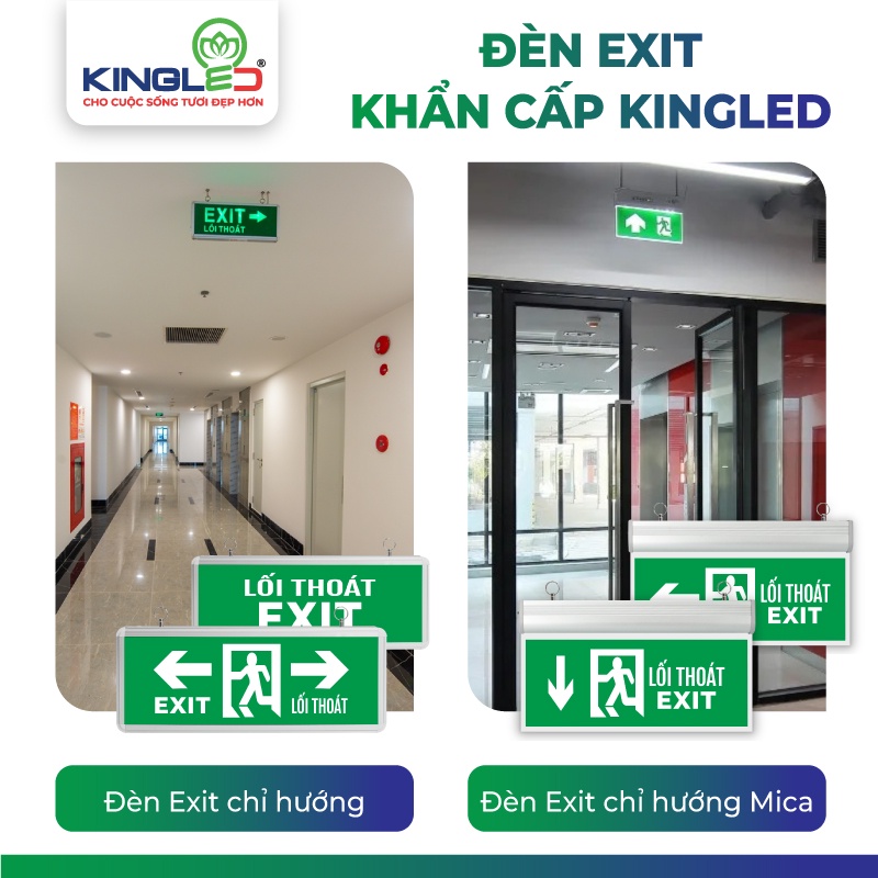 ĐÈN LED ĐÈN EXIT CHỈ HƯỚNG 2 MẶT