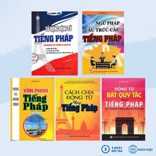 Combo sách học tiếng pháp cho người mới bắt đầu + động từ bất quy tắc trong tiếng pháp - ha