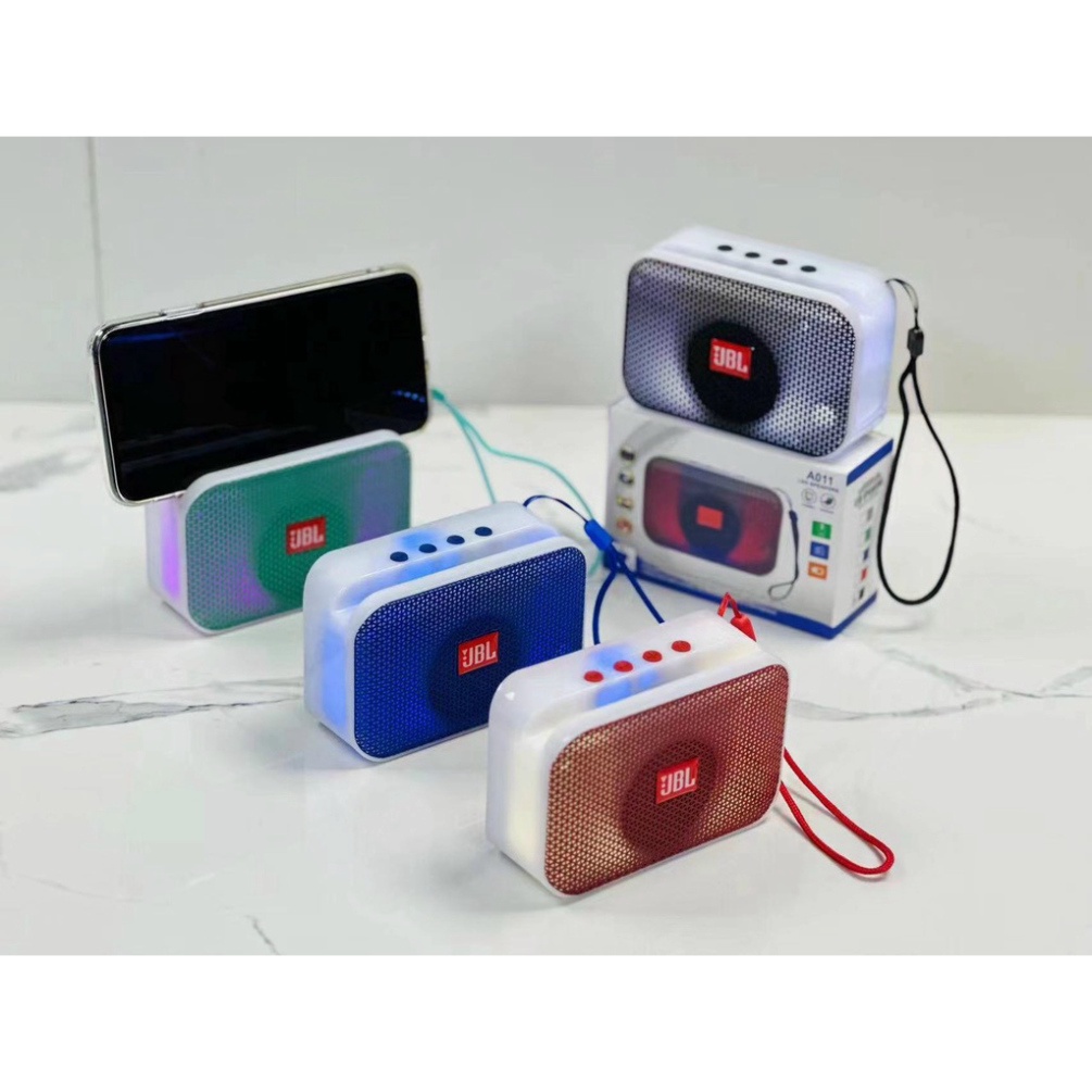 Loa bluetooth mini JBL A011 cao cấp,loa không dây nghe hát karaoke đèn led theo nhạc âm bass chuẩn chất