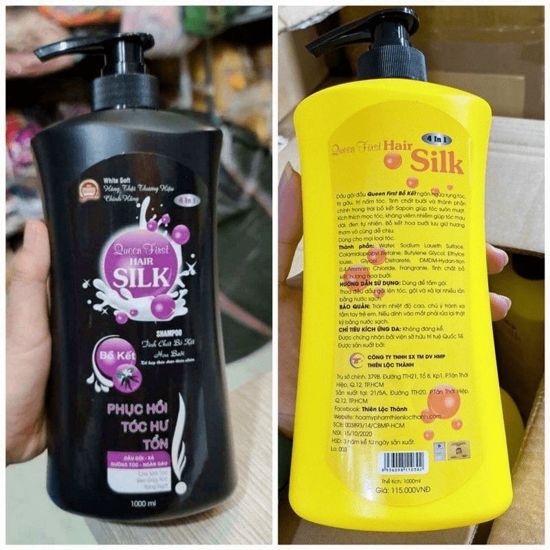 Dầu Gội Đầu Bồ Kết Tinh Chất Hoa Bưởi Hair Silk 1000ml