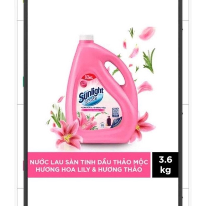 Nước lau sàn Sunlight can 3,6kg
