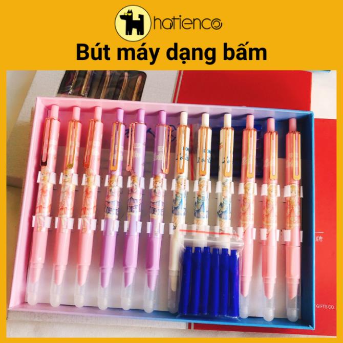 Bút máy, bút máy xóa được dạng bấm có thể thay ống mực
