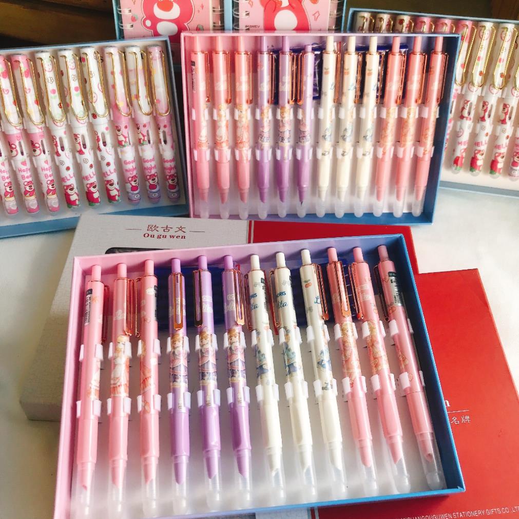 Bút máy, bút máy xóa được dạng bấm có thể thay ống mực