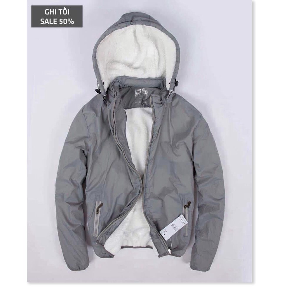 Áo Khoác Dù Lót Lông Nam, Áo Ấm Nam Có Nón Mặc Mùa Đông Ấm Áp hot trend TM