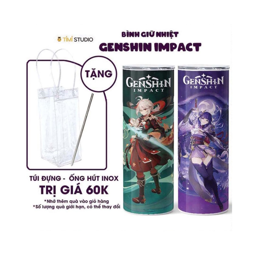 Bình Giữ Nhiệt Hình Genshin Impact - Ly Giữ Nhiệt Hình Genshin Impact - Cốc Giữ Nhiệt Hình Genshin Impact