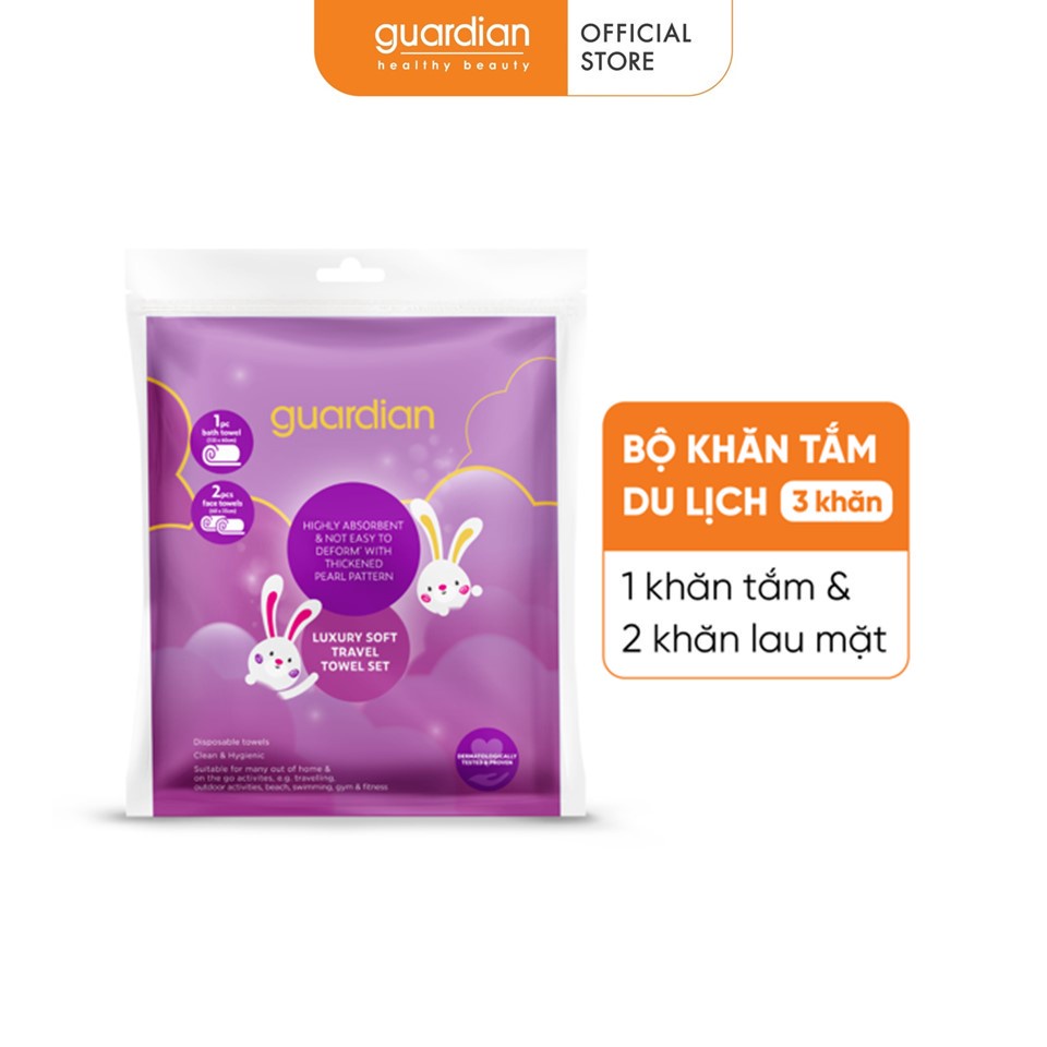 Bộ Khăn Tắm Du Lịch Guardian (1 Khăn Tắm + 2 Khăn Mặt)
