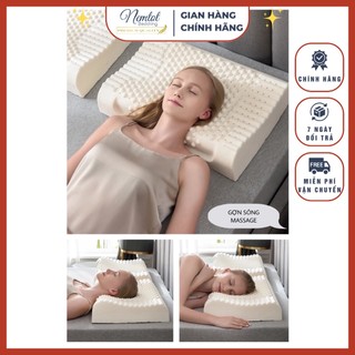 🌟MẪU MỚI🌟 Gối cao su Thái Lan, gối dợn sóng massage siêu mềm, đàn hồi, nhập khẩu Thái Lan - nemtottphcm ship hỏa tốc