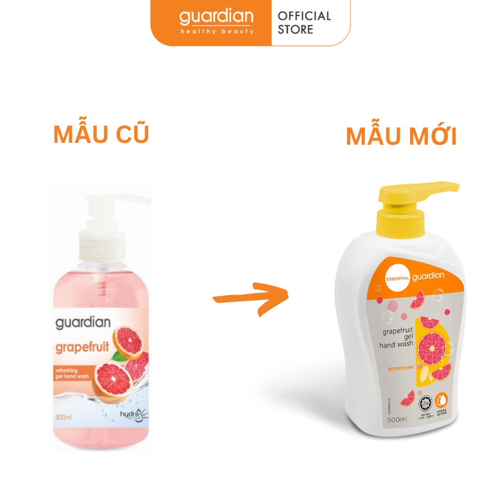 Gel Rửa Tay Guardian Bưởi Tươi Mát 500ml