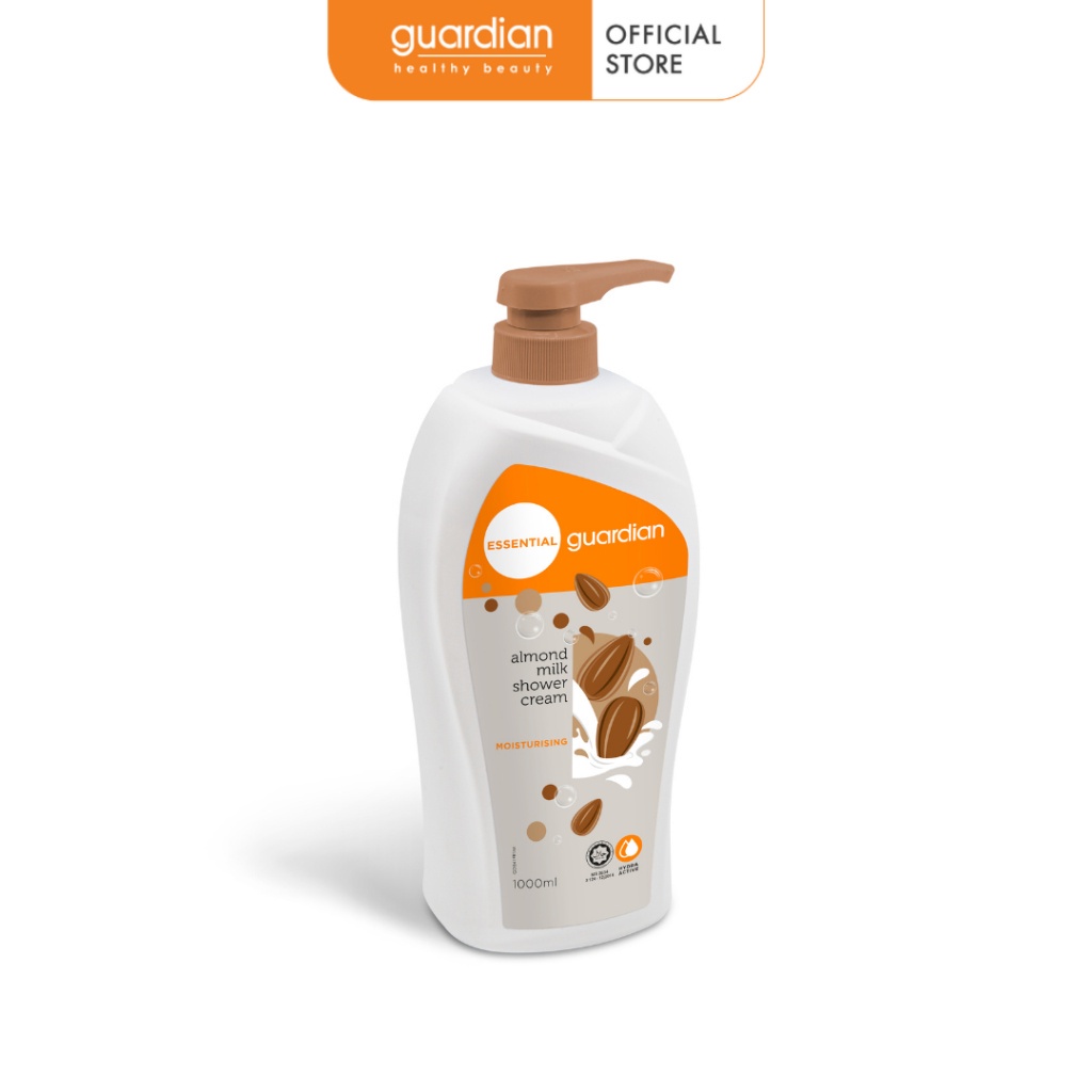 Sữa Tắm Dạng Kem Dưỡng Ẩm Guardian Essential Almond Milk Moisturising Shower Cream Sữa Hạnh Nhân 1000ml