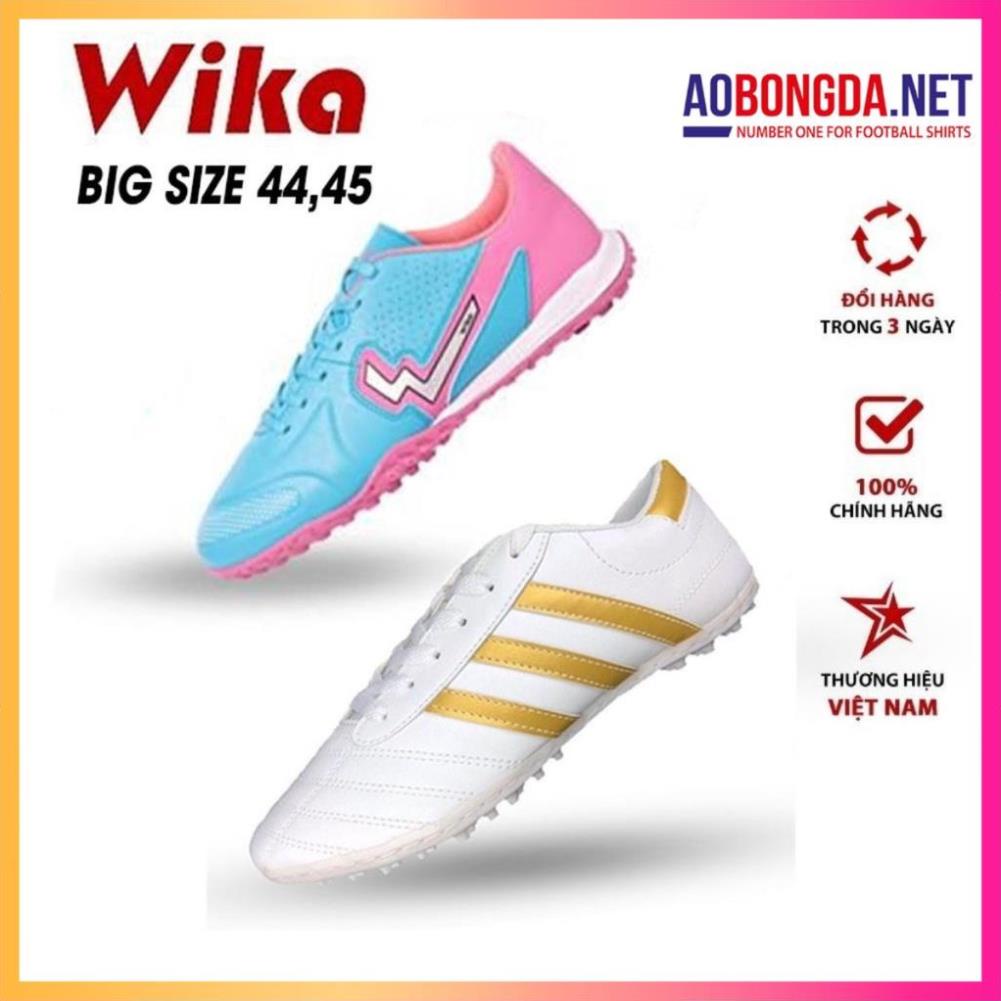 Giày Bóng Đá Wika 3 Sọc, Fancy 44,45 Cho Chân Big Size Thiết Kế Ôm Gọn Đế Khâu Full Toàn Bộ Màu Sắc Cơ Bản D