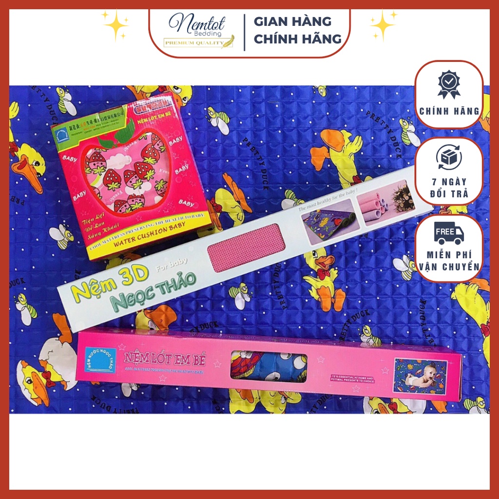 🔵Siêu Mát Nệm Nước Trẻ Em🔵 Nệm nước nằm mát cho bé sơ sinh, bé nhỏ, nệm nước làm mát lưng chống sẩy, giải nhiệt