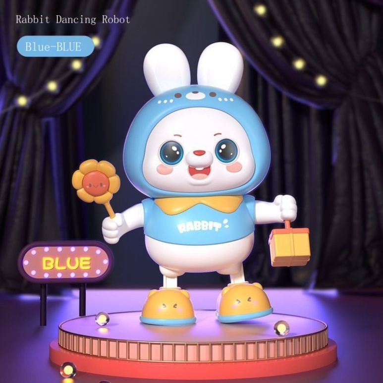 Đồ chơi chạy pin Thỏ nhảy múa biết hát và nhảy vui nhộn dễ thương - Thỏ nhảy múa chạy bằng pin mẫu mới 2023