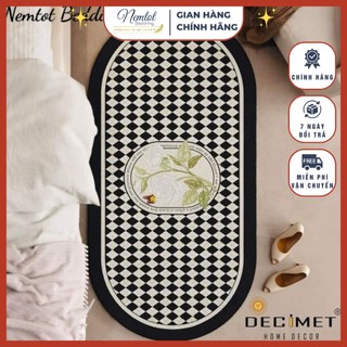 🪶thảm nhập khẩu🪶thảm lông cừu decor cao cấp phong cách vintage korea, sang trọng, thảm chân giường 50x120cm dày mịn_hcm