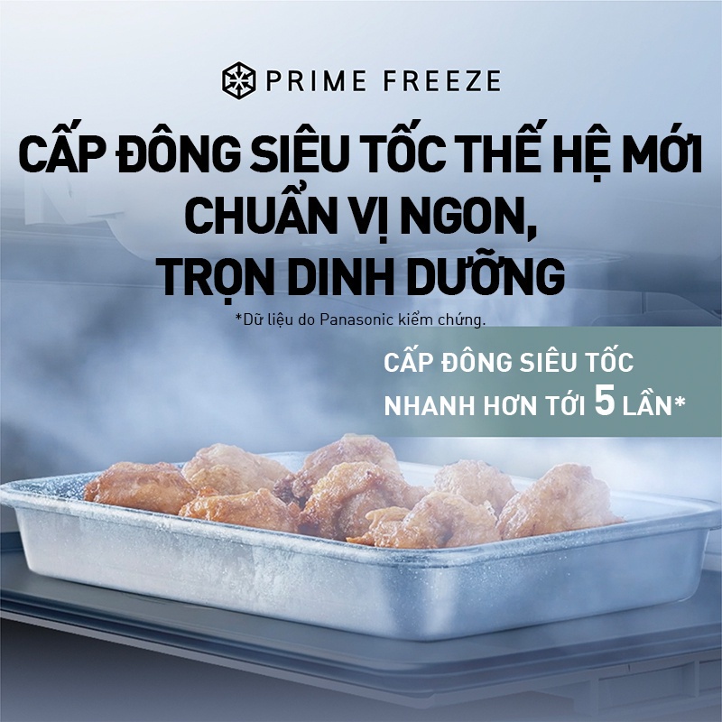 [TRẢ GÓP 0%] Tủ lạnh Panasonic 4 cánh 540L NR-YW590YHHV-Vô hiệu hóa 99.99%-Ngăn đông mềm siêu tốc