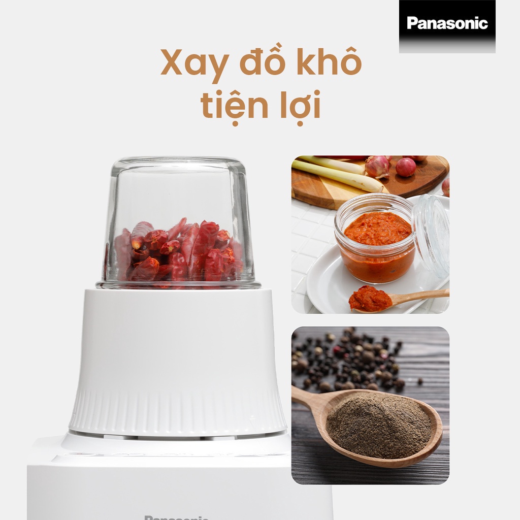 Máy xay sinh tố Panasonic MX-MG5351WRA  700W-1.5L- Cối thủy tinh chống xước - Hàng Chính hãng - Bảo hành 12 tháng