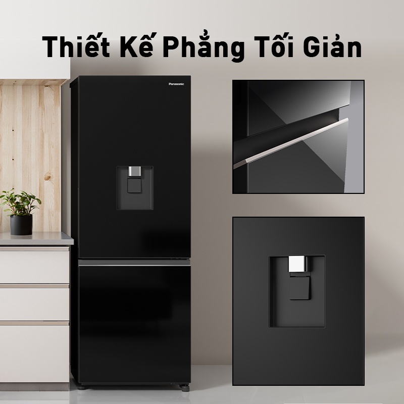 [TRẢ GÓP 0%] Tủ lạnh Panasonic Diệt Khuẩn 300L NR-BV331GPKV Lấy Nước Ngoài Kháng Khuẩn