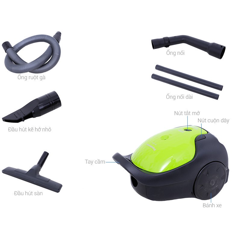 Máy Hút Bụi Panasonic PAHB-MC-CG370GN46  - Hàng Chính Hãng