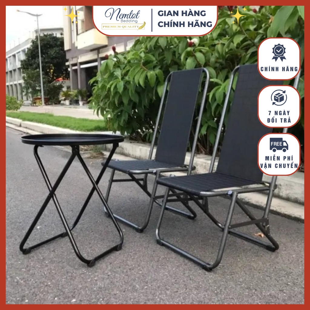 🍂ẢNH THẬT🍂 Bộ bàn ghế trà chanh, cà phê khung sắt tĩnh điện lưới đài loan chắc chắn lưng cao hàng công ty Duy Phương_HCM