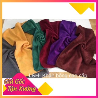 Khăn mặt 100% cotton , dày dặn, mềm mại, thấm hút tốt,